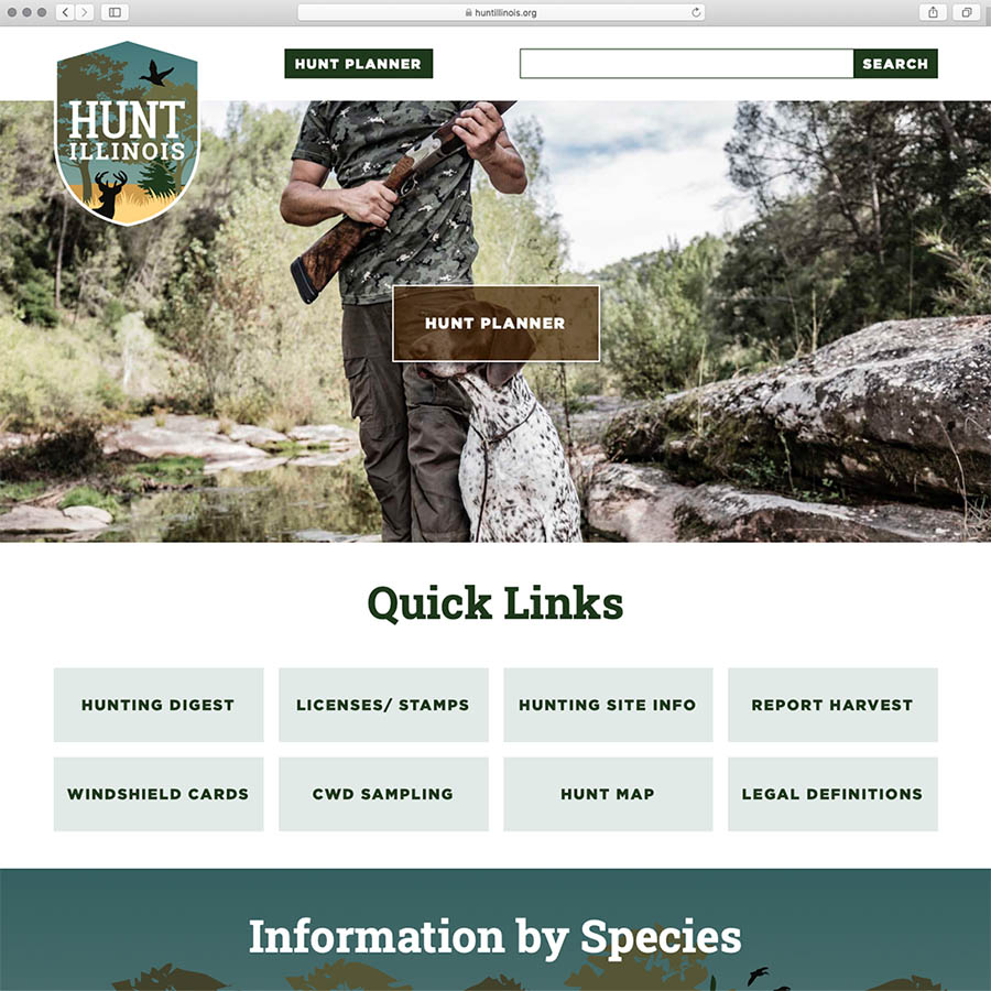 Hunt Illinois website design