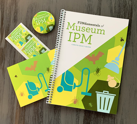 Museum IPM book with promotional swag