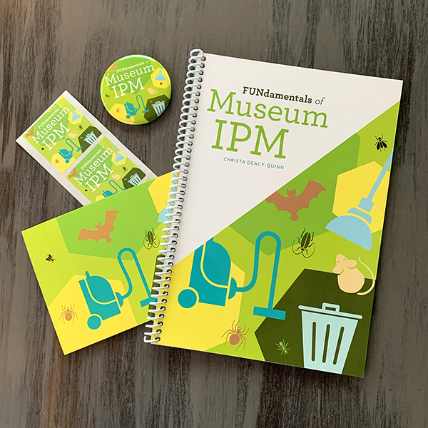 Museum IPM book with promotional swag